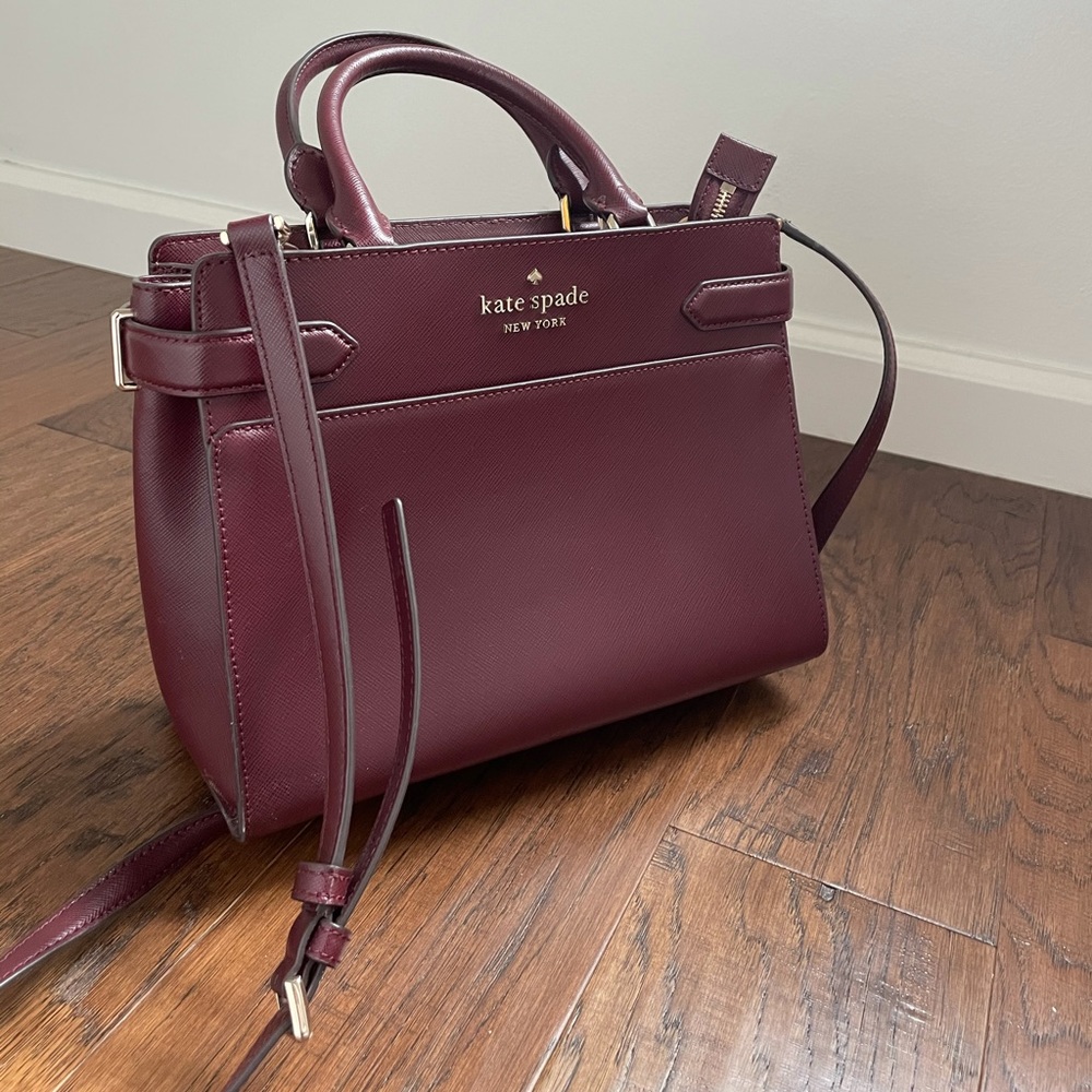 Beautiful Kate spade purse. The color is great for winter!